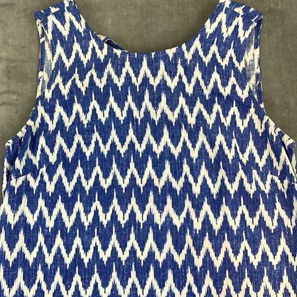 J. Crew Chevron Tank Dress Size S - Picture 2 of 7